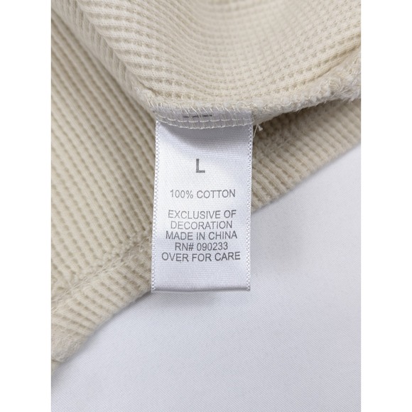 Fear Of God Shirt FOG Waffle Henley Mens LG 2015-2016 1/2 Button Collection One - Picture 13 of 14